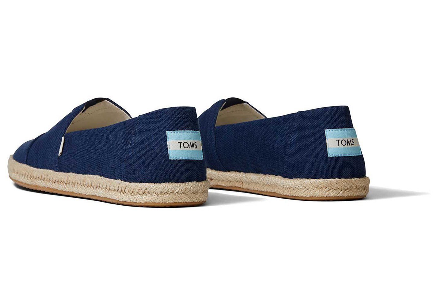 Toms Espadryle Męskie Granatowe - Alpargata Rope - 97KZEVSHA